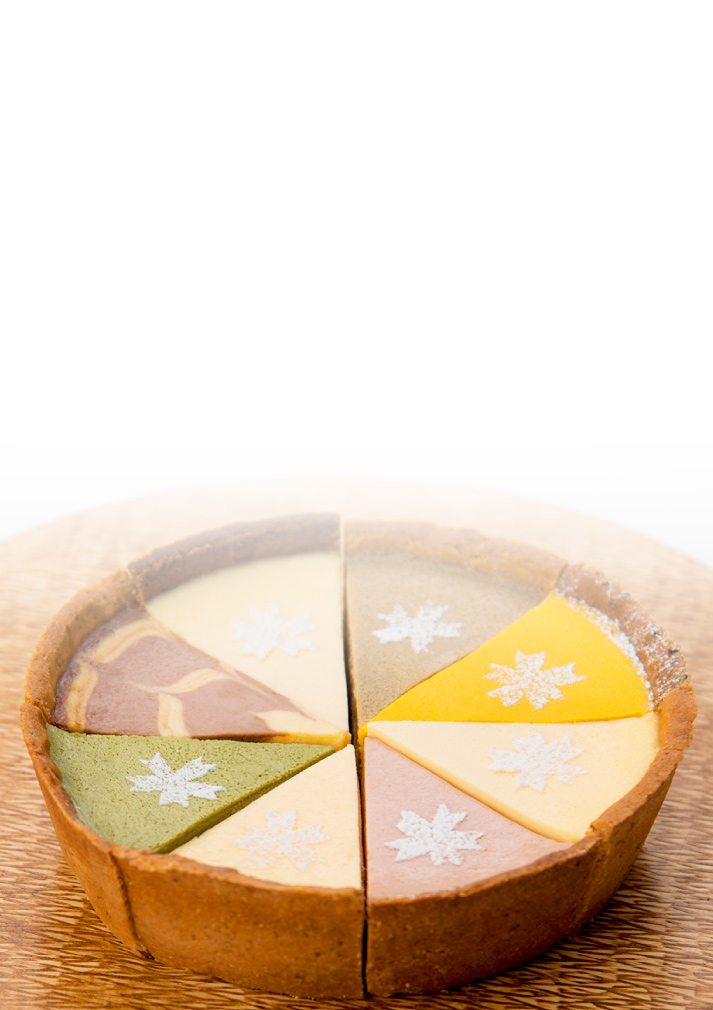 日本素材の8種のチーズケーキ